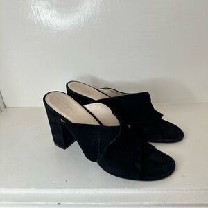 Cole Haan Black Suede Mule Sandals, Size 11